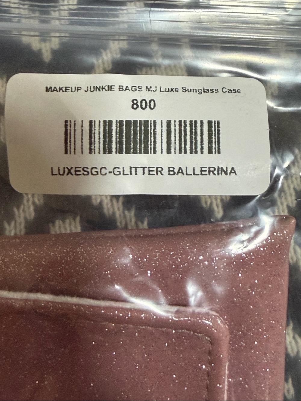 NWT: Makeup Junkie (MJ) Luxe Glitter Ballerina Sunglass Case (soft) DEAL! - Picture 3 of 6